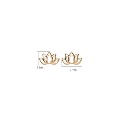 925 Sterling Silver Lotus Flower Blessing Earrings 925 Sterling Silver Lotus Flower Blessing Earrings