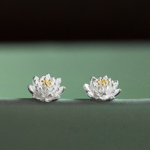 925 Silver Lotus Flower Balance Earrings 925 Silver Lotus Flower Balance Earrings