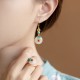 Jade Copper Coins Auspicious Clouds Prosperity Jewelry Set