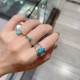 925 Silver Gold-Plated Turquoise Protection Set 925 Silver Gold-Plated Turquoise Protection Set