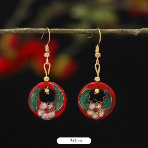Lotus Butterfly Flower Alloy Copper Enlightenment Earrings Lotus Butterfly Flower Alloy Copper Enlightenment Earrings
