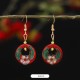 Lotus Butterfly Flower Alloy Copper Enlightenment Earrings Lotus Butterfly Flower Alloy Copper Enlightenment Earrings