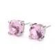Natural Gemstone Amethyst Love Earrings Natural Gemstone Amethyst Love Earrings