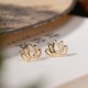 925 Sterling Silver Lotus Flower Blessing Earrings 925 Sterling Silver Lotus Flower Blessing Earrings