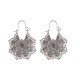 Tibetan Lotus Engraving Copper Blessing Earrings