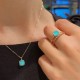 925 Silver Gold-Plated Turquoise Protection Set 925 Silver Gold-Plated Turquoise Protection Set