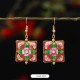 Lotus Butterfly Flower Alloy Copper Enlightenment Earrings Lotus Butterfly Flower Alloy Copper Enlightenment Earrings