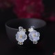 925 Sterling Silver Plum Blossom Floral Blessing Earrings 925 Sterling Silver Plum Blossom Floral Blessing Earrings