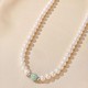 925 Sterling Silver Natural Pearl Jade Healing Jewelry Set 925 Sterling Silver Natural Pearl Jade Healing Jewelry Set