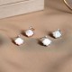 925 Sterling Silver Tridacna Stone Shell Blessing Jewelry Set