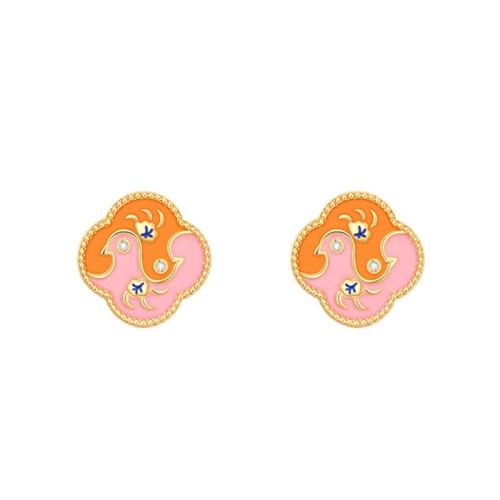 18K Gold-Plated Copper Two Birds Zircon Healing Jewelry Set 18K Gold-Plated Copper Two Birds Zircon Healing Jewelry Set
