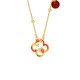 925 Sterling Silver Four Leaf Clover Koi Fish Red Agate Wealth Jewelry Set 925 Sterling Silver Four Leaf Clover Koi Fish Red Agate Wealth Jewelry Set
