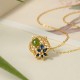 925 Sterling Silver Clover Hetian Cyan Jade Pearl Jewelry Set 925 Sterling Silver Clover Hetian Cyan Jade Pearl Jewelry Set