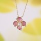 925 Sterling Silver Pearl Red Flower Wisdom Jewelry Set 925 Sterling Silver Pearl Red Flower Wisdom Jewelry Set