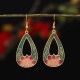 Lotus Butterfly Flower Alloy Copper Enlightenment Earrings Lotus Butterfly Flower Alloy Copper Enlightenment Earrings