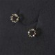 925 Sterling Silver Copper Wreath Blessing Flower Earrings 925 Sterling Silver Copper Wreath Blessing Flower Earrings