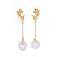 FengShui Koi White Jade Fortune Earrings FengShui Koi White Jade Fortune Earrings