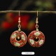 Lotus Butterfly Flower Alloy Copper Enlightenment Earrings Lotus Butterfly Flower Alloy Copper Enlightenment Earrings