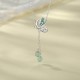925 Sterling Silver Green Aventurine Butterfly Luck Jewelry Set 925 Sterling Silver Green Aventurine Butterfly Luck Jewelry Set