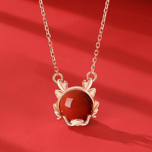 Flash Sale: 925 Sterling Silver Year of the Dragon Red Agate Dragon Protection Jewelry Set Flash Sale: 925 Sterling Silver Year of the Dragon Red Agate Dragon Protection Jewelry Set