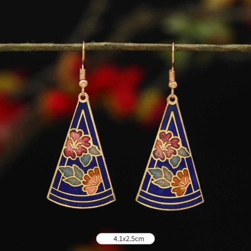 Lotus Butterfly Flower Alloy Copper Enlightenment Earrings Lotus Butterfly Flower Alloy Copper Enlightenment Earrings