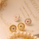 Enamel Flower Luck Earrings