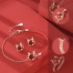 Flash Sale: 925 Sterling Silver Year of the Dragon Red Agate Dragon Protection Jewelry Set Flash Sale: 925 Sterling Silver Year of the Dragon Red Agate Dragon Protection Jewelry Set