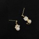 Cat Paw Pearl Wisdom Stud Earrings Cat Paw Pearl Wisdom Stud Earrings
