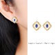 925 Sterling Silver Tridacna Stone Lazurite Blessing Jewelry Set 925 Sterling Silver Tridacna Stone Lazurite Blessing Jewelry Set