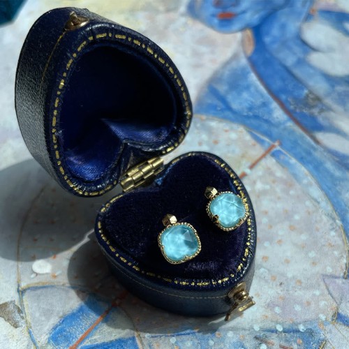 925 Silver Gold-Plated Turquoise Protection Set 925 Silver Gold-Plated Turquoise Protection Set