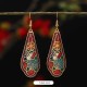 Lotus Butterfly Flower Alloy Copper Enlightenment Earrings Lotus Butterfly Flower Alloy Copper Enlightenment Earrings