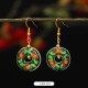 Lotus Butterfly Flower Alloy Copper Enlightenment Earrings Lotus Butterfly Flower Alloy Copper Enlightenment Earrings
