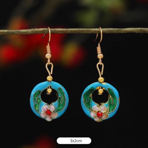 Lotus Butterfly Flower Alloy Copper Enlightenment Earrings Lotus Butterfly Flower Alloy Copper Enlightenment Earrings