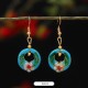 Lotus Butterfly Flower Alloy Copper Enlightenment Earrings Lotus Butterfly Flower Alloy Copper Enlightenment Earrings