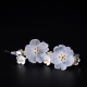 925 Sterling Silver Plum Blossom Floral Blessing Earrings 925 Sterling Silver Plum Blossom Floral Blessing Earrings