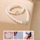 925 Sterling Silver Natural Pearl Jade Healing Jewelry Set 925 Sterling Silver Natural Pearl Jade Healing Jewelry Set