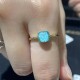 925 Silver Gold-Plated Turquoise Protection Set 925 Silver Gold-Plated Turquoise Protection Set