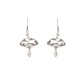 Copper Fan Auspicious Clouds Pearl Healing Earrings Copper Fan Auspicious Clouds Pearl Healing Earrings