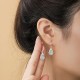 925 Sterling Silver Green Jade Gourd Abundance Earrings