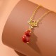 925 Sterling Silver Red Agate Gourd Confidence Jewelry Set 925 Sterling Silver Red Agate Gourd Confidence Jewelry Set