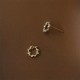 925 Sterling Silver Copper Wreath Blessing Flower Earrings 925 Sterling Silver Copper Wreath Blessing Flower Earrings