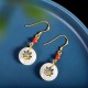 925 Sterling Silver Hetian White Jade Peacock Blessing Jewelry Set 925 Sterling Silver Hetian White Jade Peacock Blessing Jewelry Set
