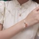 Gold-plated Copper Agate Pearl Positive Jewelry Set Gold-plated Copper Agate Pearl Positive Jewelry Set
