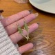 Fish Pattern Jade Luck Drop Earrings Fish Pattern Jade Luck Drop Earrings
