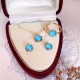 925 Silver Gold-Plated Turquoise Protection Set 925 Silver Gold-Plated Turquoise Protection Set