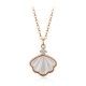 925 Sterling Silver Tridacna Stone Shell Blessing Jewelry Set