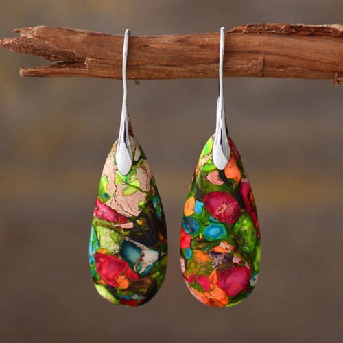 Emperor Stone Crystal Happiness Earrings Emperor Stone Crystal Happiness Earrings