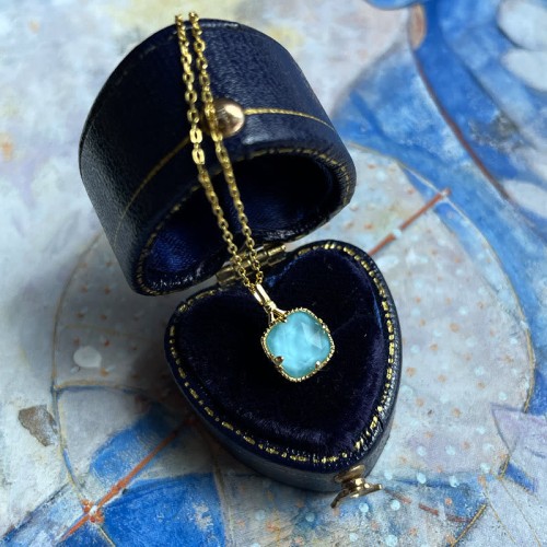925 Silver Gold-Plated Turquoise Protection Set 925 Silver Gold-Plated Turquoise Protection Set