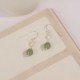 925 Sterling Silver Natural Pearl Jade Wisdom Earrings
