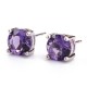 Natural Gemstone Amethyst Love Earrings Natural Gemstone Amethyst Love Earrings